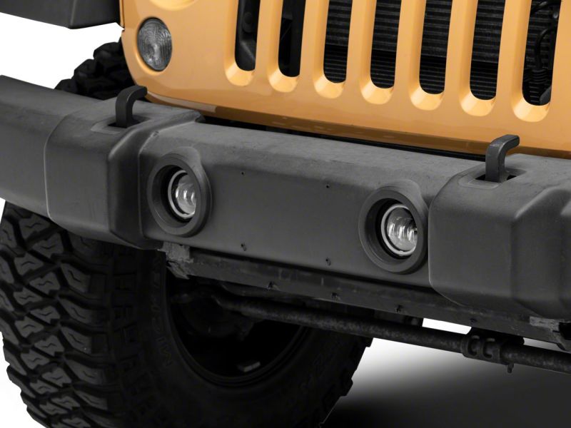 Raxiom 07-18 Jeep Wrangler JK Axial Series Halo LED Fog Lights- Amber