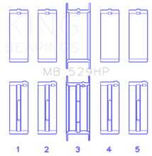 Load image into Gallery viewer, King Engine Bearings Ford 260CI/289CI/302 5.0L Windsor (0.010 Size) Main Bearing Set