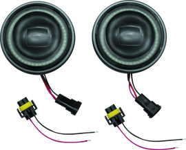 Kuryakyn 4-1/2inch Vision Passing Lmps Black