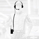 Rugged Radios Crew Chief - H42 Spotter Headset and Rugged Handheld Radio Package - Black