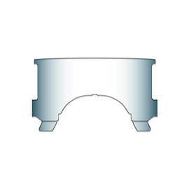 National Cycle 60-84 Harley Davidson FLH Lower Window-Clear