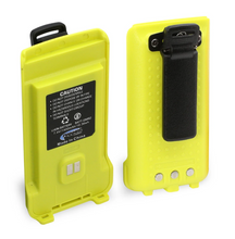 Load image into Gallery viewer, Rugged Radios GMR2 Replacement Lithium Battery w/12v Charge Port and Belt Clip Safety Yellow