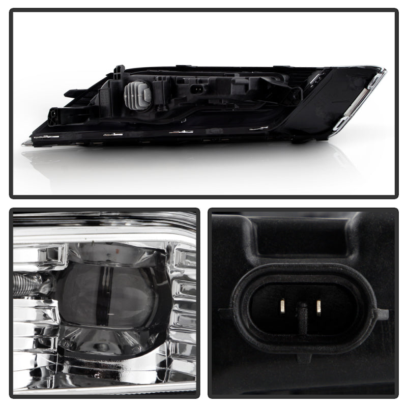 Spyder 17-18 Ford Fusion OEM Full LED Fog Lights w/Switch - Clear (FL-FFUS17-LED-C)