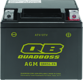 QuadBoss Maintenance-Free AGM Battery QBX5L-FA