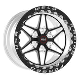 Weld S81 15x10 / 5x120 BP/ 7.5in. BS (51mm Offset) Black Wheel 3.18 ID (Med Pad) - Single Beadlock