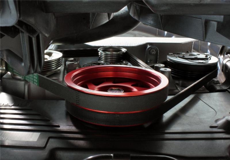 PERRIN 93-14 Subaru Impreza (Incl. 02-14 WRX) / 04-21 STI Lightened Crank Pulley - Red - GTR Auto