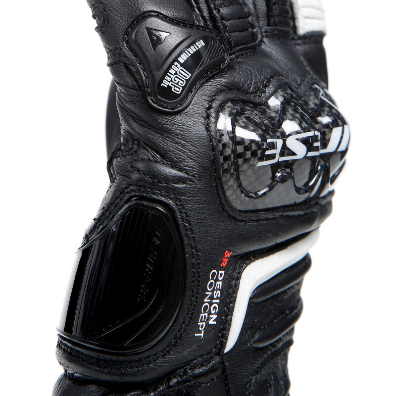 Dainese Carbon 4 Long Lady Leather Gloves - Black/White - XL