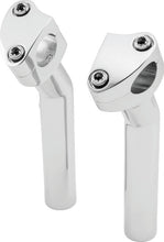 Load image into Gallery viewer, Bikers Choice Chrome 6.5 Inch Smooth Top Pullback Handlebar Risers