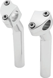 Bikers Choice Chrome 6.5 Inch Smooth Top Pullback Handlebar Risers