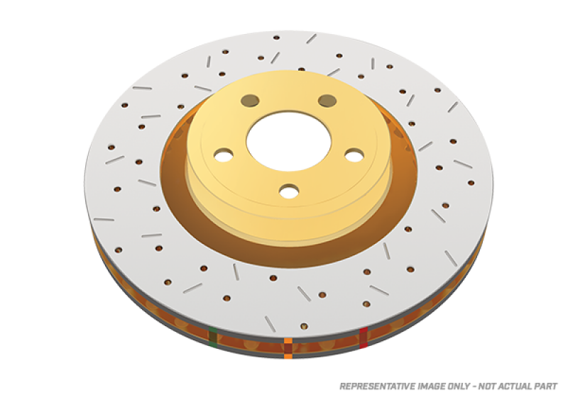 DBA 97-01 Integra Type R Front Drilled & Slotted 4000 Series Rotor