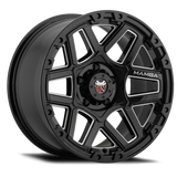 Mamba M23 17x9 5x127 ET12 Gloss Black w/ Machined Ball Cut