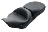 Mustang 97-07 Harley Rd King,06-07 Str Glide,00-05 Eagle Hightail Std Tour Pass Seat w/Studs - Black