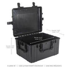 Load image into Gallery viewer, Go Rhino XVenture Gear Hard Case w/Foam - Extra Large 25in. / Lockable / IP67 - Tex. Blk