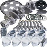 Eagle Chevy 350 1Pc 3.750in Crank 5.700in I-Beam Rods 4.000in Pistons 153 Tooth FP Balanced Assembly
