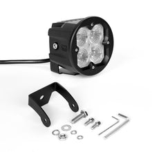 Load image into Gallery viewer, XK Glow Round XKchrome 20w LED Cube Light w/ RGB Accent Kit w/ Controller/Fog Mount- Flood Beam 2pc