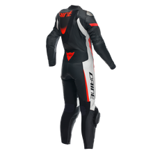 Load image into Gallery viewer, Dainese Grobnik Lady Leather 1PC Perforated Suit Black/White/Fluorescent Red Size - 54
