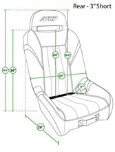 Load image into Gallery viewer, PRP GT/S.E. Rear Suspension Seat- All Black