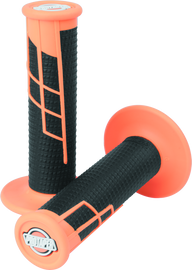 ProTaper Clamp-On 1/2 Waffle Grip - Neon Orange/Black