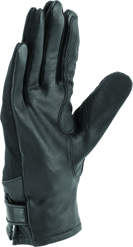 Kuryakyn Leather By River Road Pecos Leather Mesh Gloves Black - Small