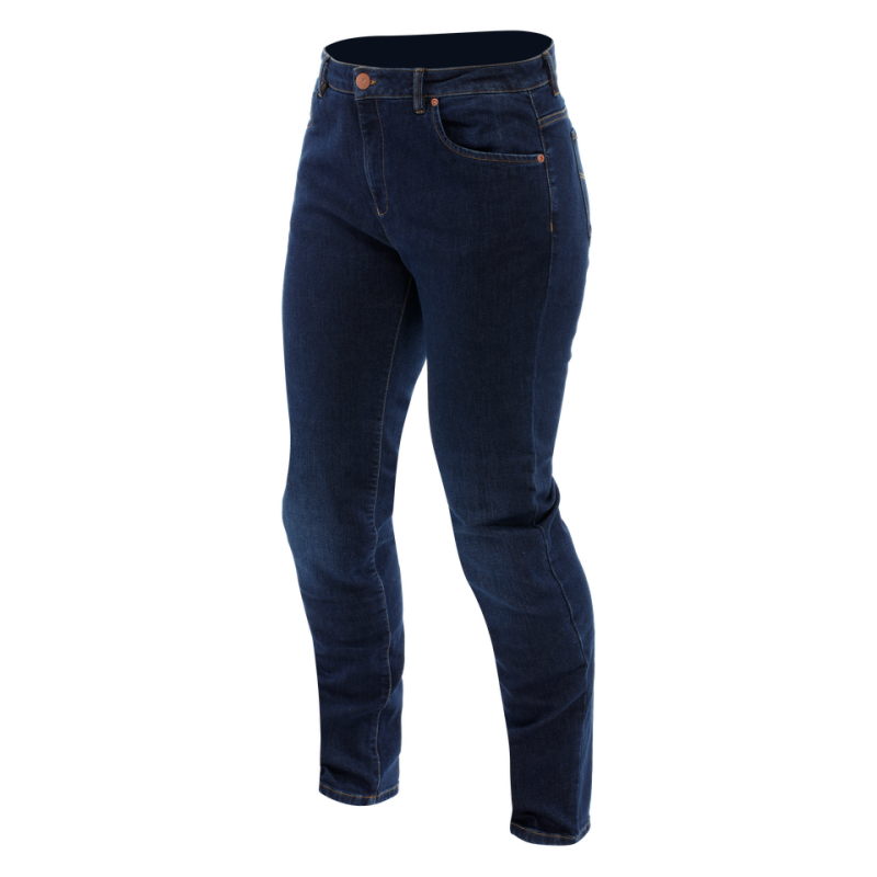 Dainese 5-Pocket Denim Slim Curvy Womens - Short Version Pants Deep Blue Size - 60