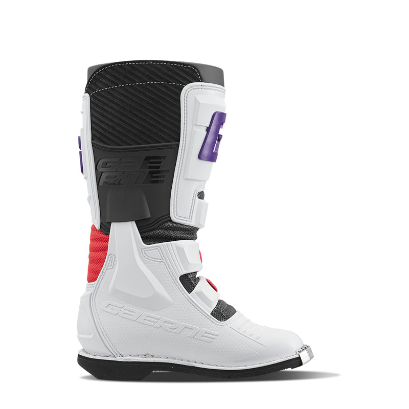 Gaerne GXJ Boot White/Red/Purple Size Youth - 2.5