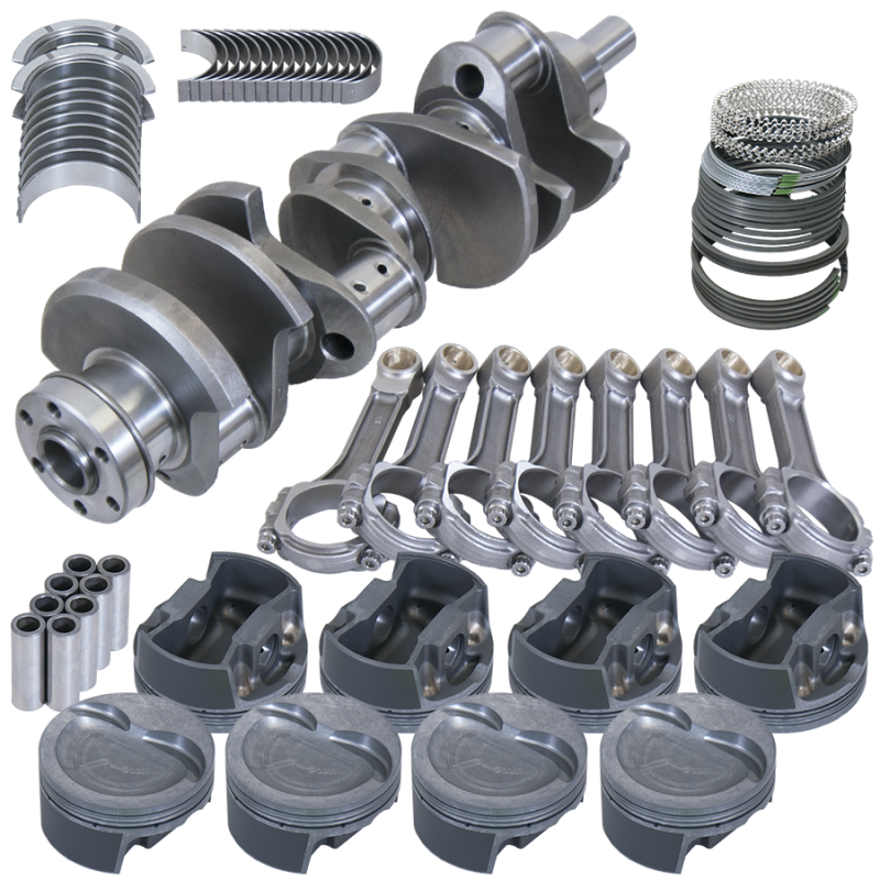 Eagle Ford 351W 4.000in Crank 6.250in I-Beam Rods -26cc Inv Dome 4.040in Pistons Rotating Assembly