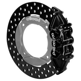 Wilwood 2019 Polaris Turbo UTV6 Rear Kit 11.25in Drilled - Black