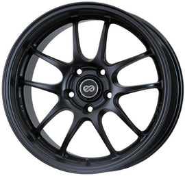 Enkei PF01 18x8 5x114.3 50mm offset Matte Black Wheel 05-07 STI (MIN ORDER QTY 40)