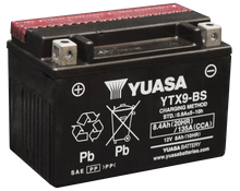 Load image into Gallery viewer, Yuasa YTX9-BS Maintenance Free AGM 12-Volt Battery w/Bottle