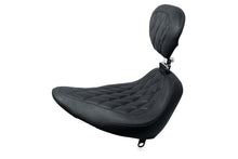Load image into Gallery viewer, Mustang 84-06 Harley Standard Rear Tire Wide Tripper Solo Seat w/DBR Diamond Stitch - Black