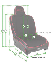 Load image into Gallery viewer, PRP Premier High Back Suspension Seat - Black Vinyl w/Silver PRP Logo