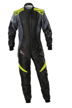 Load image into Gallery viewer, OMP KS-2X ART SUIT FIA 8877-2022 BLACK / FLUO YELLOW SZ 46