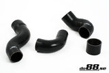 do88 Volvo 700/900 Turbo (w/o AC) Pressure Hoses Black