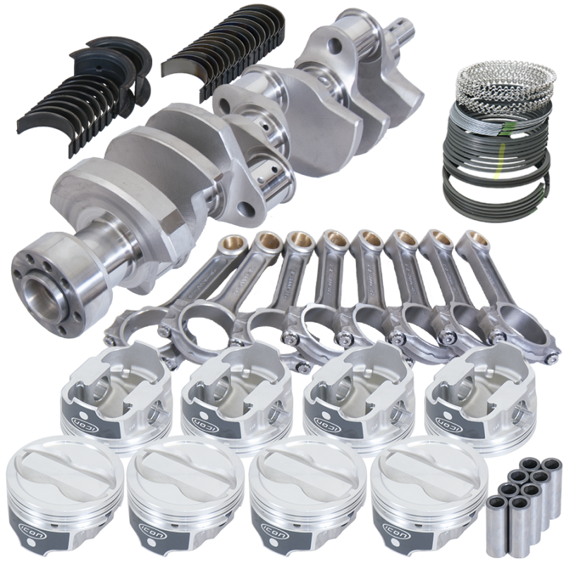 Eagle Chevy LT1 350 1Pc 3.750in Crank 6.000in I-Beam Rods -18cc 4.030in Pistons Rotating Assembly