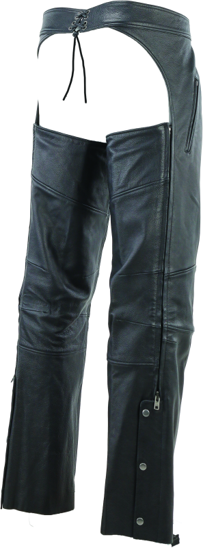 Kuryakyn Leather By River Road Longhaul Leather Chaps Black - Large