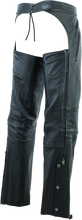 Load image into Gallery viewer, Kuryakyn Leather By River Road Longhaul Leather Chaps Black - Large