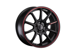 SSR GTV05 5x114.3 18x8.0 Offset 38 Flat Black w/ Red Line