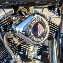 Load image into Gallery viewer, S&amp;S Cycle 08-16 Touring/16-17 Softail Models Stealth Air Stinger Kit w/ Chrome Teardrop