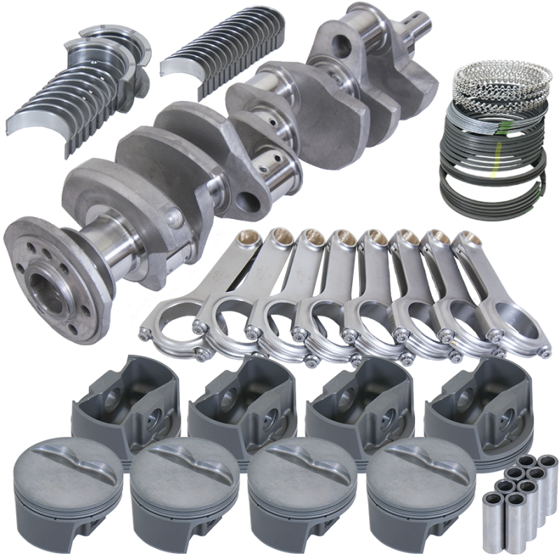 Eagle Chevy 350 3.750in Crank 5.700in H-Beam -5cc Flat Top 4.040in Pistons Rotating Assembly