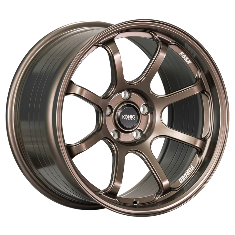 Konig Forged F6SX 18x11 5x114.3 ET40 Race Bronze Wheel (Knurled Bead)