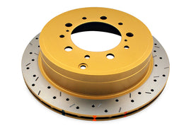 DBA 07+ Toyota Land Cruiser 200 Series Rear Drilled and Slotted 4000 Series Rotor