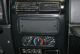 Tuffy Stereo Dash Cutout Cover Plate- Black