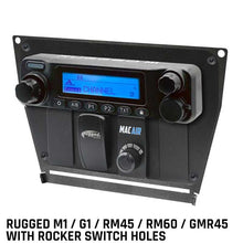Load image into Gallery viewer, Rugged Radios Polaris RZR PRO XP/Turbo R/PRO R Dash Mount - Rugged M1/G1/RM45/RM60/GMR45 w/Holes