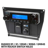 Rugged Radios Polaris RZR PRO XP/Turbo R/PRO R Dash Mount - Rugged M1/G1/RM45/RM60/GMR45 w/Holes