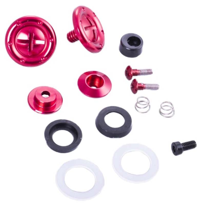 RaceQuip Red Hardware Pivot Kit for Face Shield Fits PRO & VESTA Model Helmets