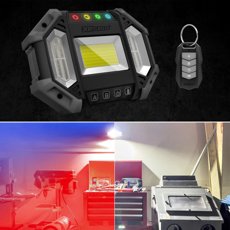 XK Glow Xdefender 7 Mode LED Work Security Light w/ Remote