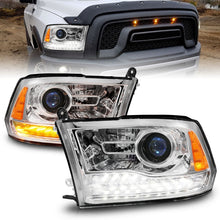 Load image into Gallery viewer, ANZO 09-18 Dodge Ram 1500/2500/3500 LED Plank Style Headlights Switchback + Sequential - Chrome