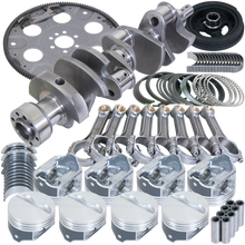 Load image into Gallery viewer, Eagle Chevy 350 1Pc 3.750in Crank 5.700in I-Beam Rods 4.030in Pistons 153 Tooth FP Balanced Assembly