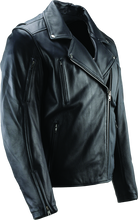 Load image into Gallery viewer, Kuryakyn Leather By River Road Ironclad Classic Leather Jacket Black - Small