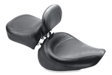 Load image into Gallery viewer, Mustang 91-05 Harley Dyna Wide Touring Solo Seat w/Driver Backrest - Black